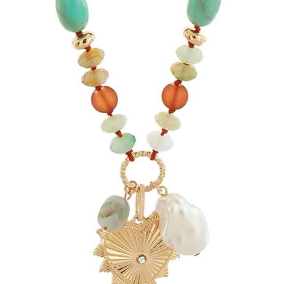 Multi Charm Heart Pendant Necklace - Picture 2 of 2